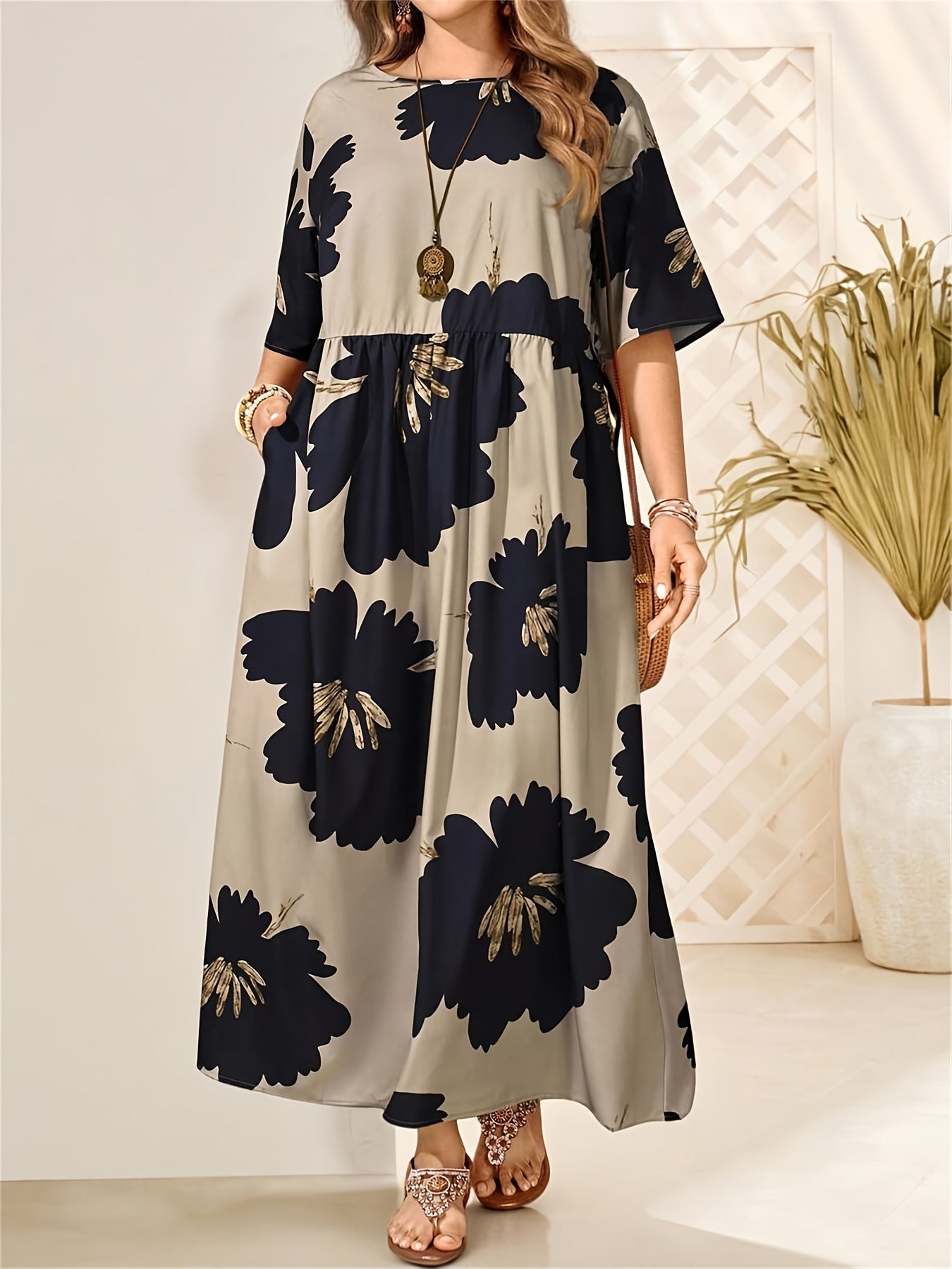Amara Floral Harmony Maxi Dress