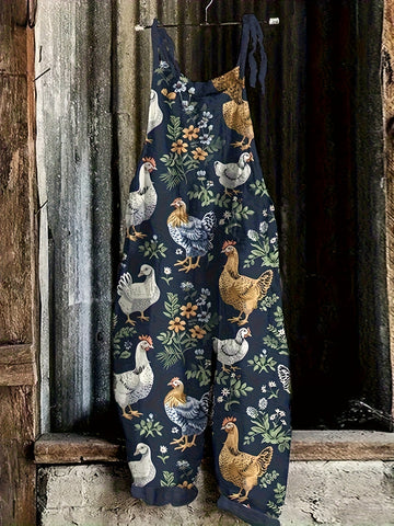 Farm Chicks Casual Overalls