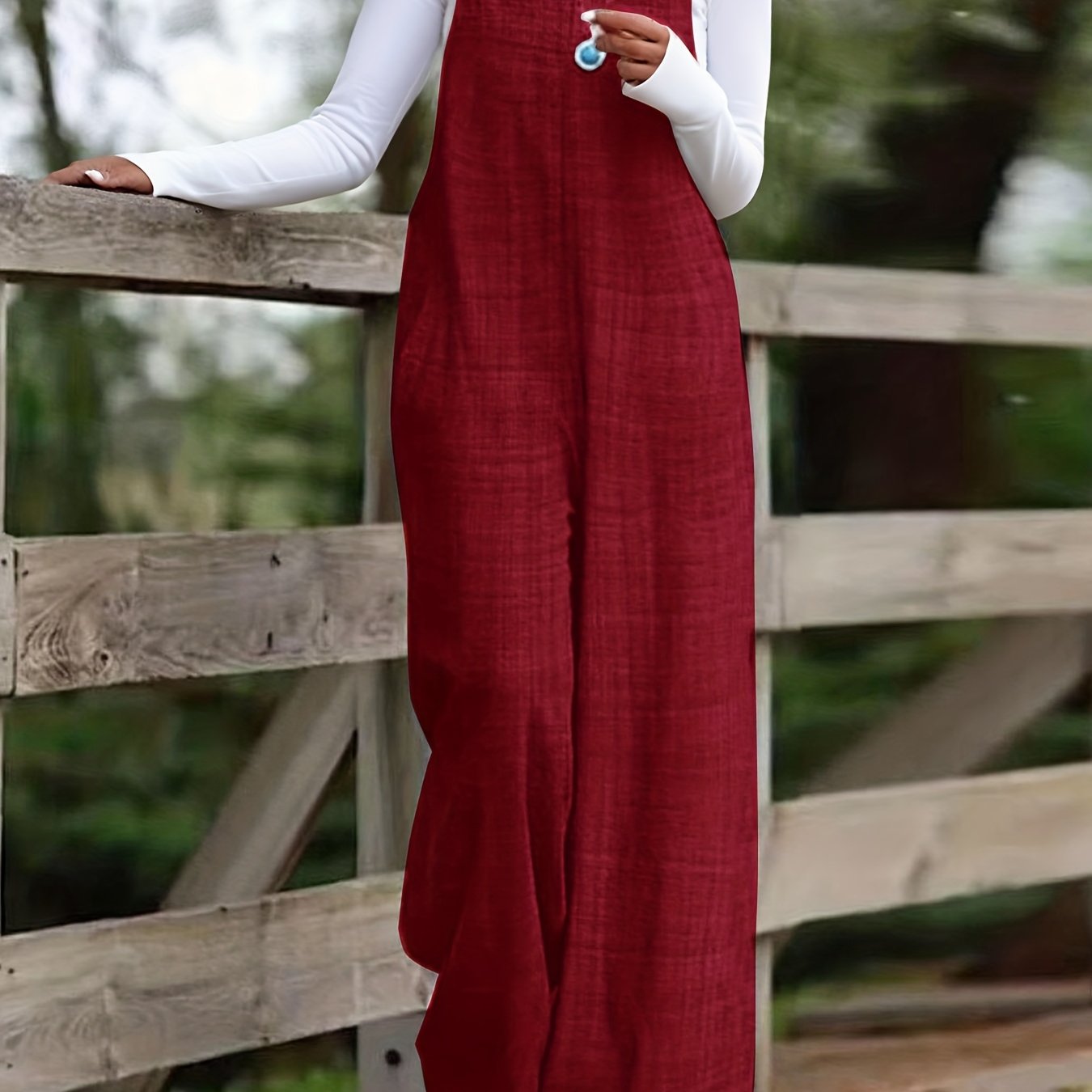 Sleeveless Wide-Leg Jumpsuit