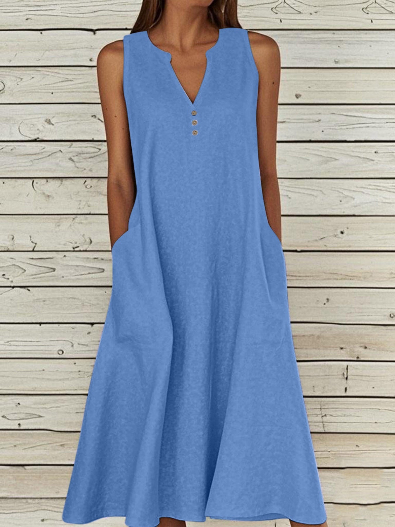 Aria Minimalist Summer Midi Dress