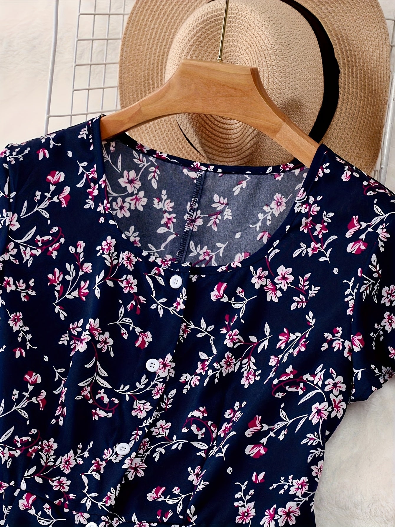 Floral Print Office Dress
