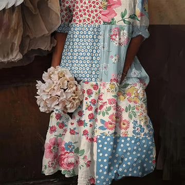 Floral Peplum Summer Dress
