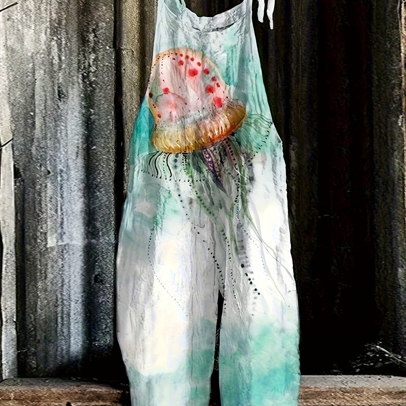 Watercolor Jellyfish Vacation Jumpsuit