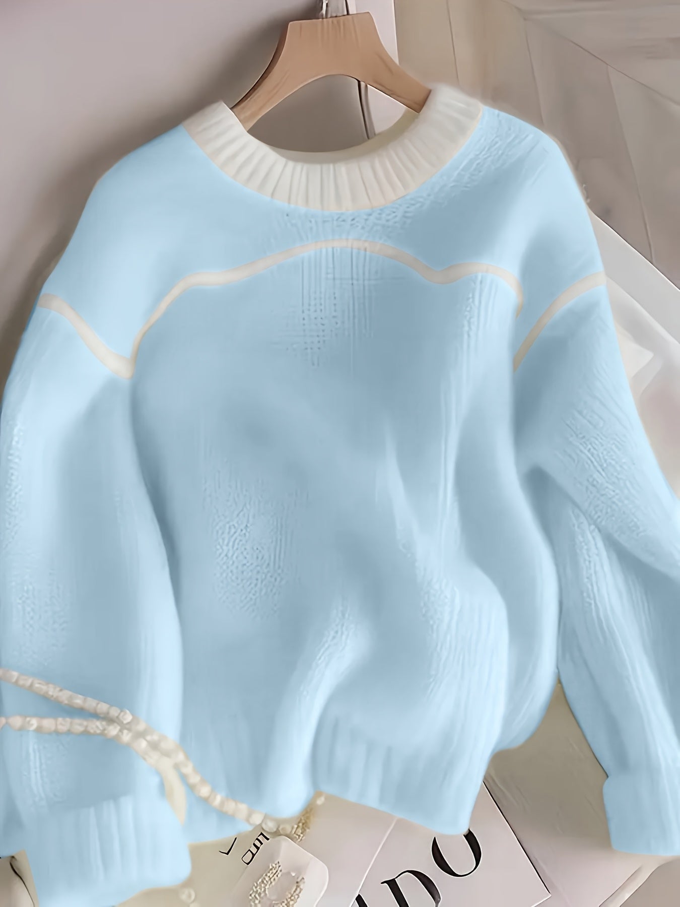 Lemon Yellow Relaxed Fit Knit Sweater