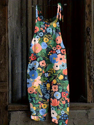 Colorful Floral Vacation Jumpsuit