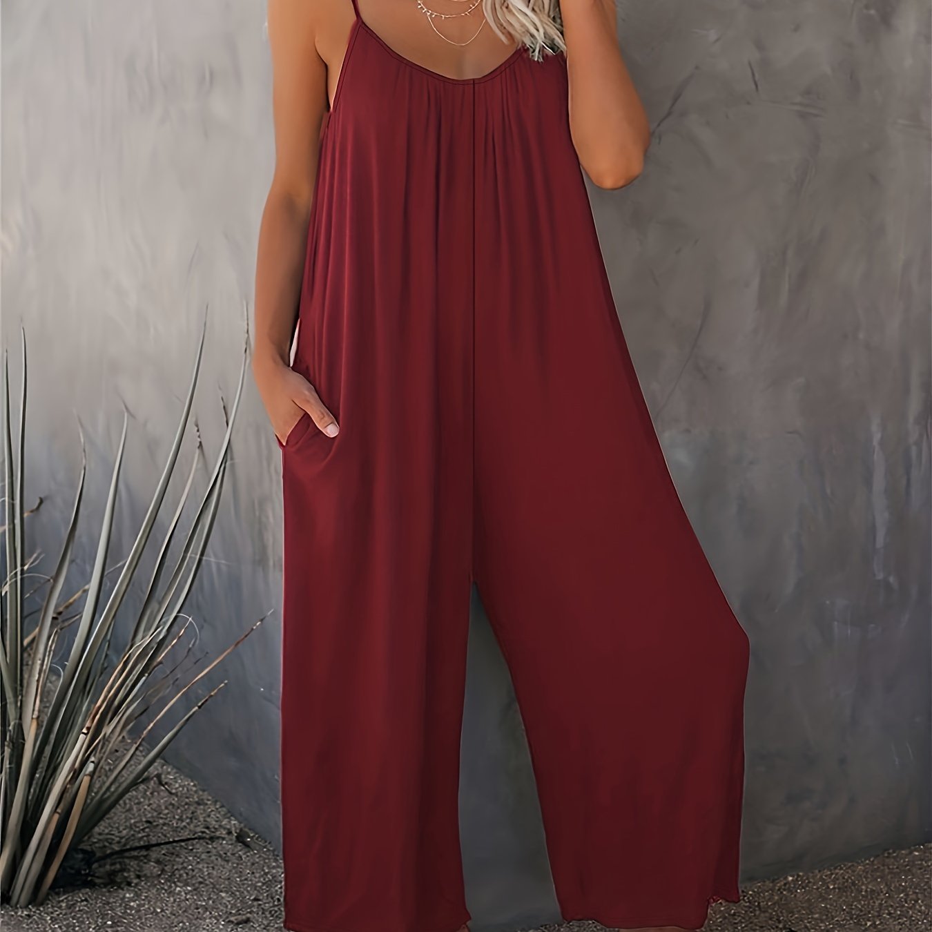 Sleeveless Knit Jumpsuit