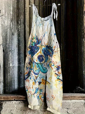 Border Collie Art Jumpsuit
