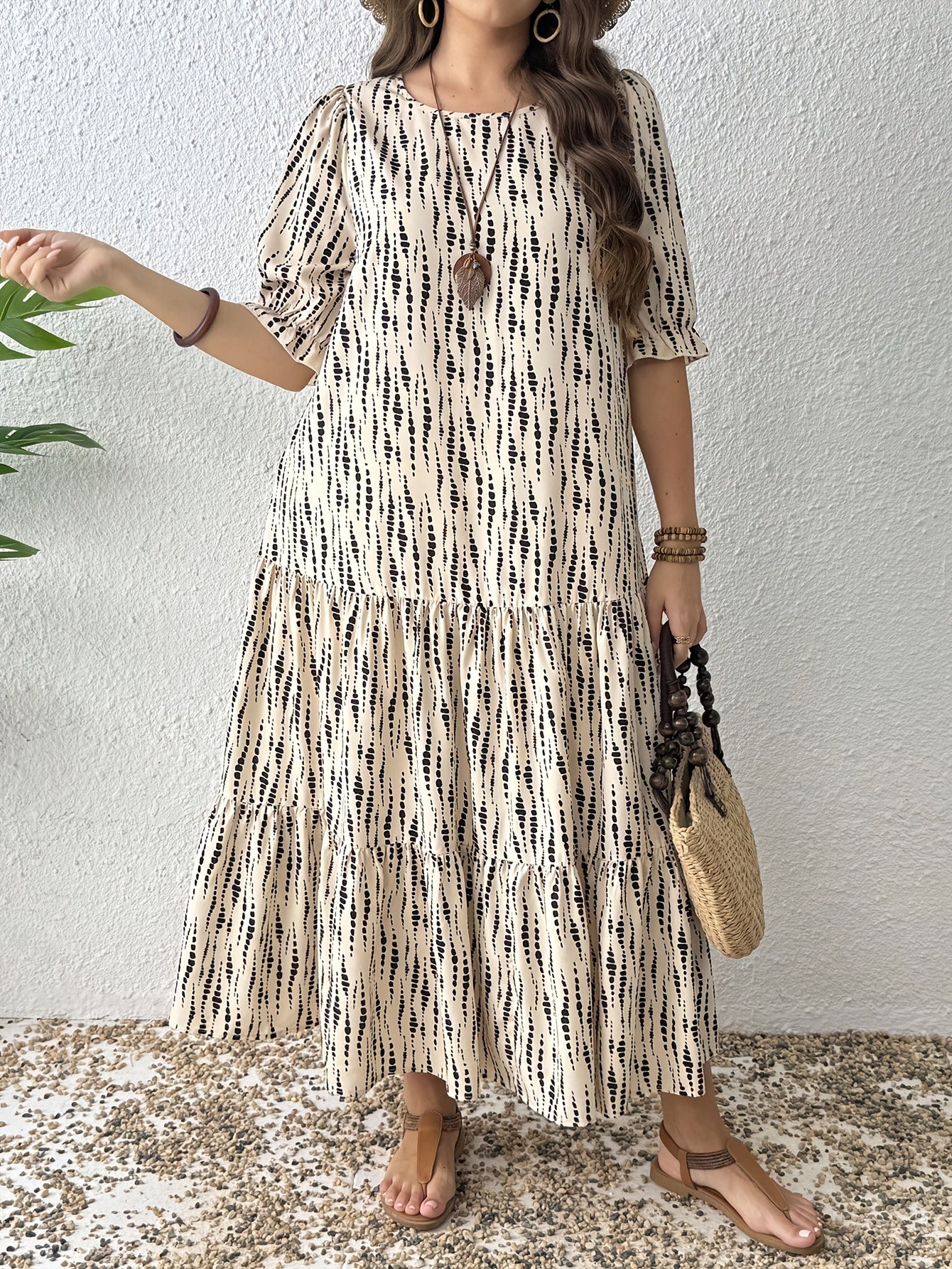 Patchwork Country Maxi Dress