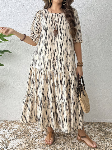 Patchwork Country Maxi Dress