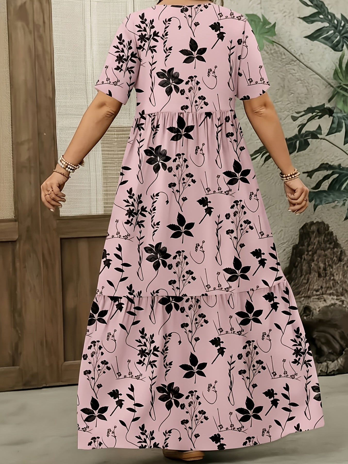 Floral V-Neck Maxi Dress