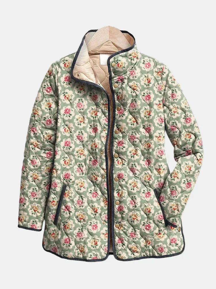 Vintage Floral Quilted Jacket