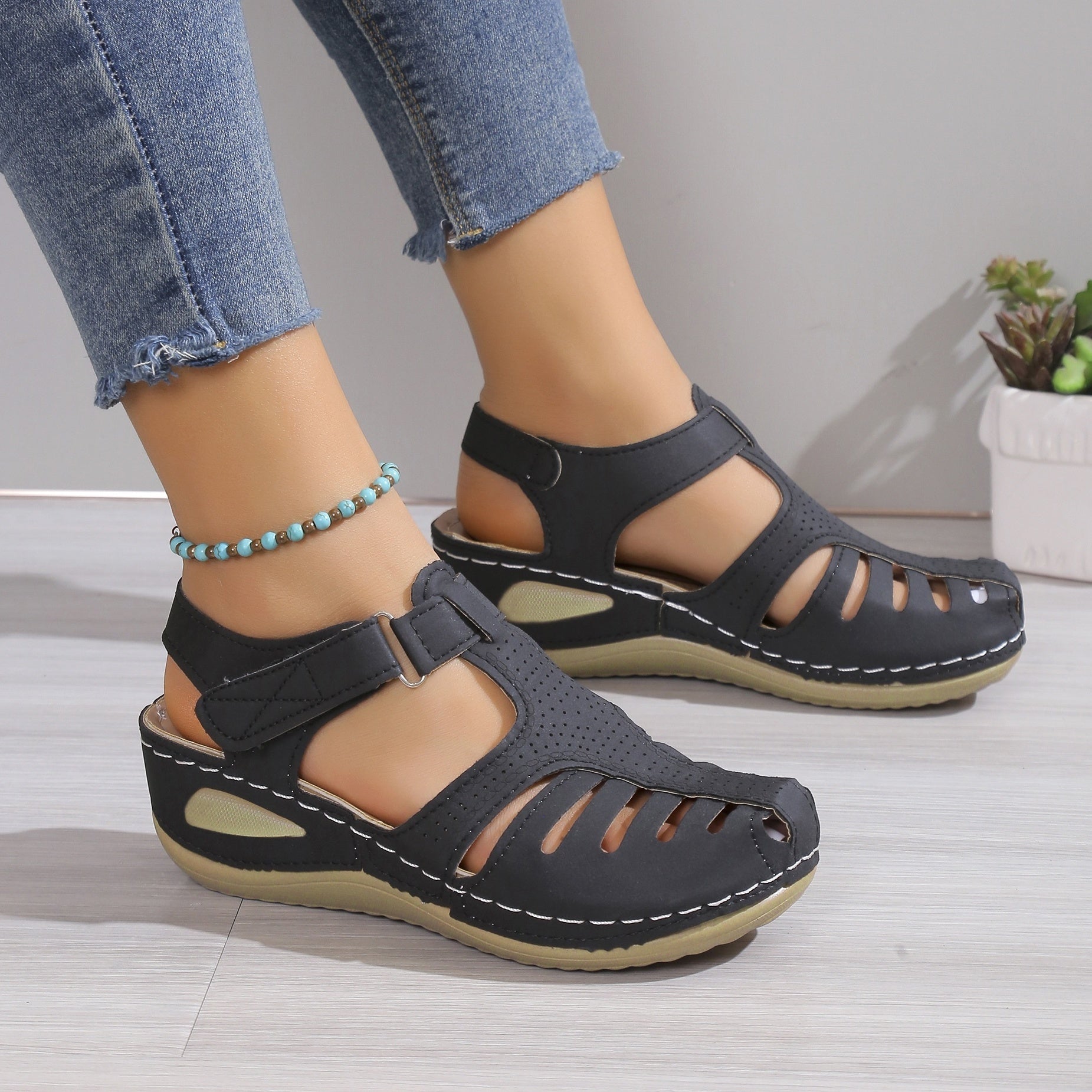 Orthopedic Platform Wedge Sandals