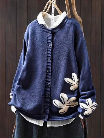 Floral Knit Cardigan