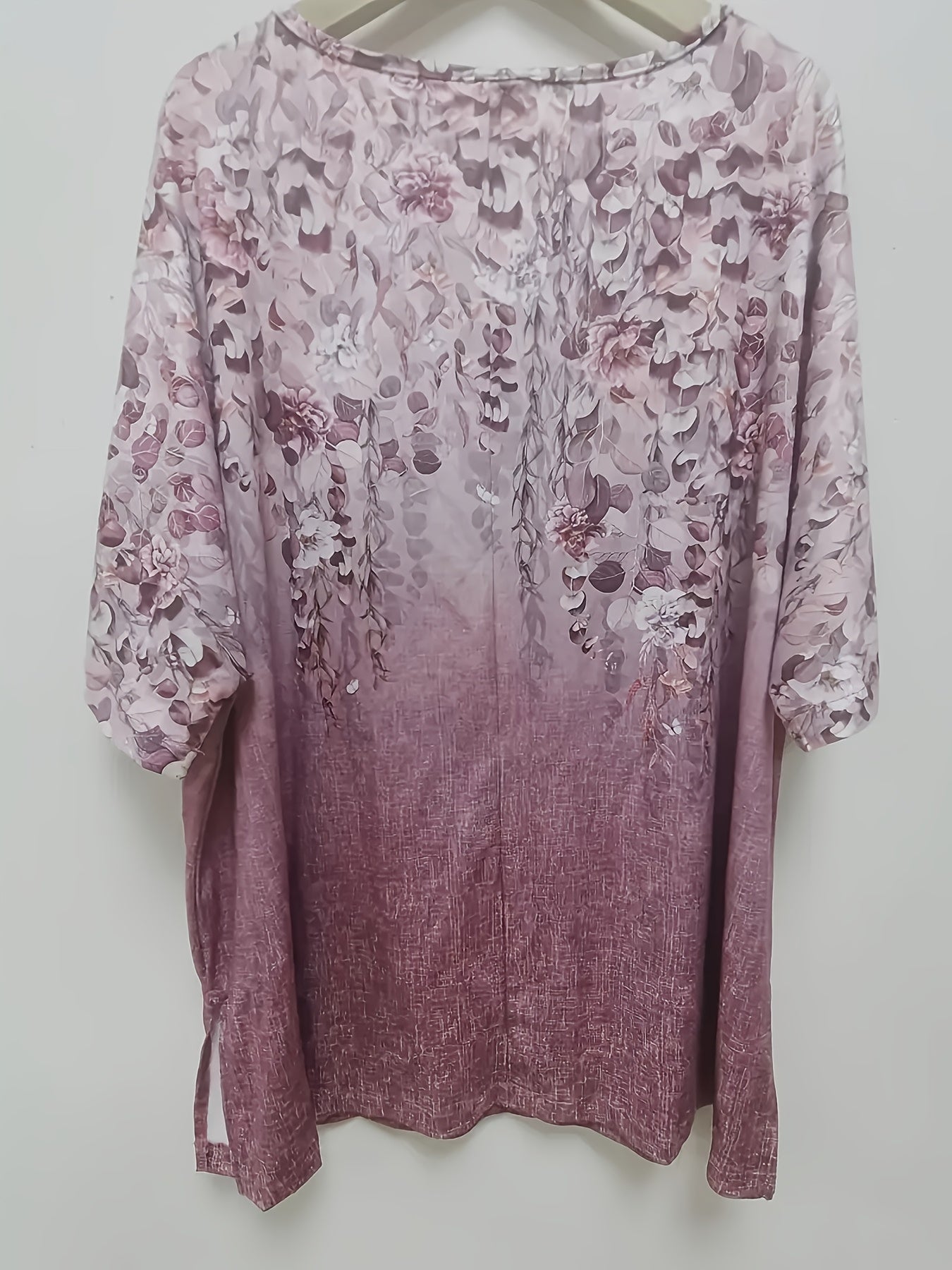 Vintage Floral Short Sleeve Blouse