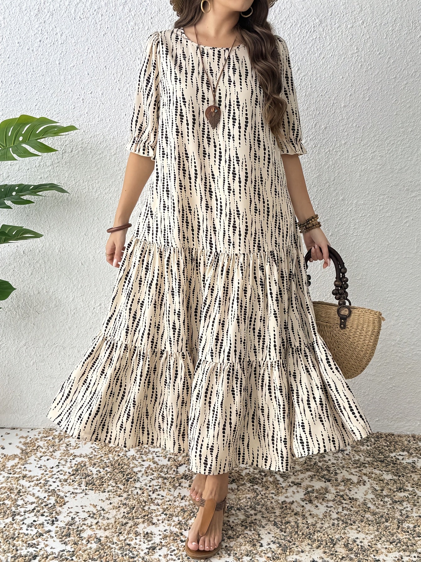Patchwork Country Maxi Dress