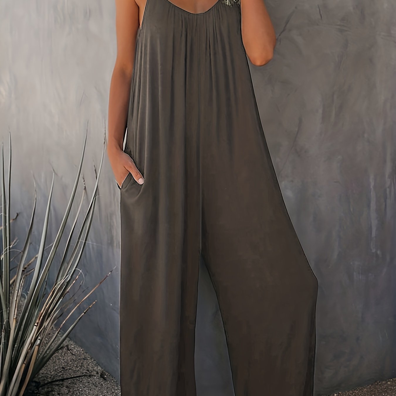 Sleeveless Knit Jumpsuit