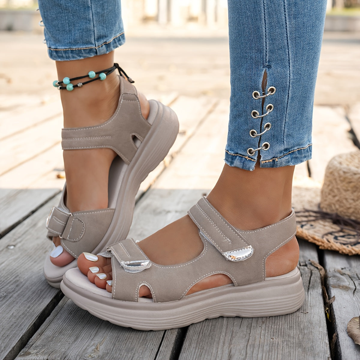 Premium Adjustable Platform Sandals