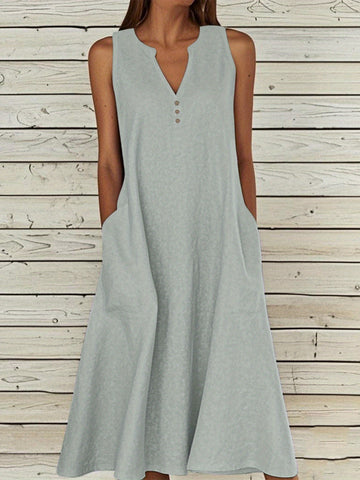 Aria Minimalist Summer Midi Dress