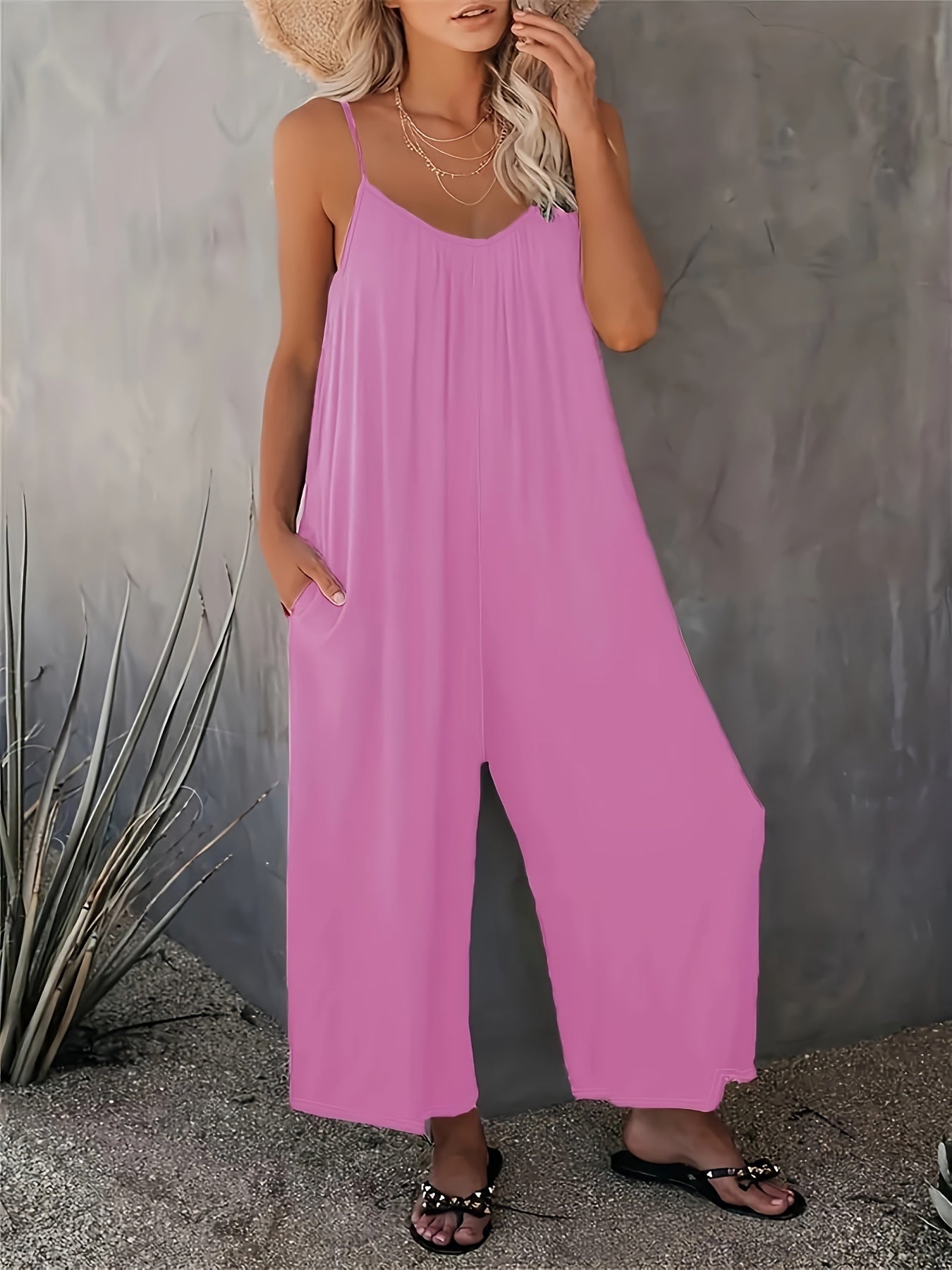 Sleeveless Knit Jumpsuit