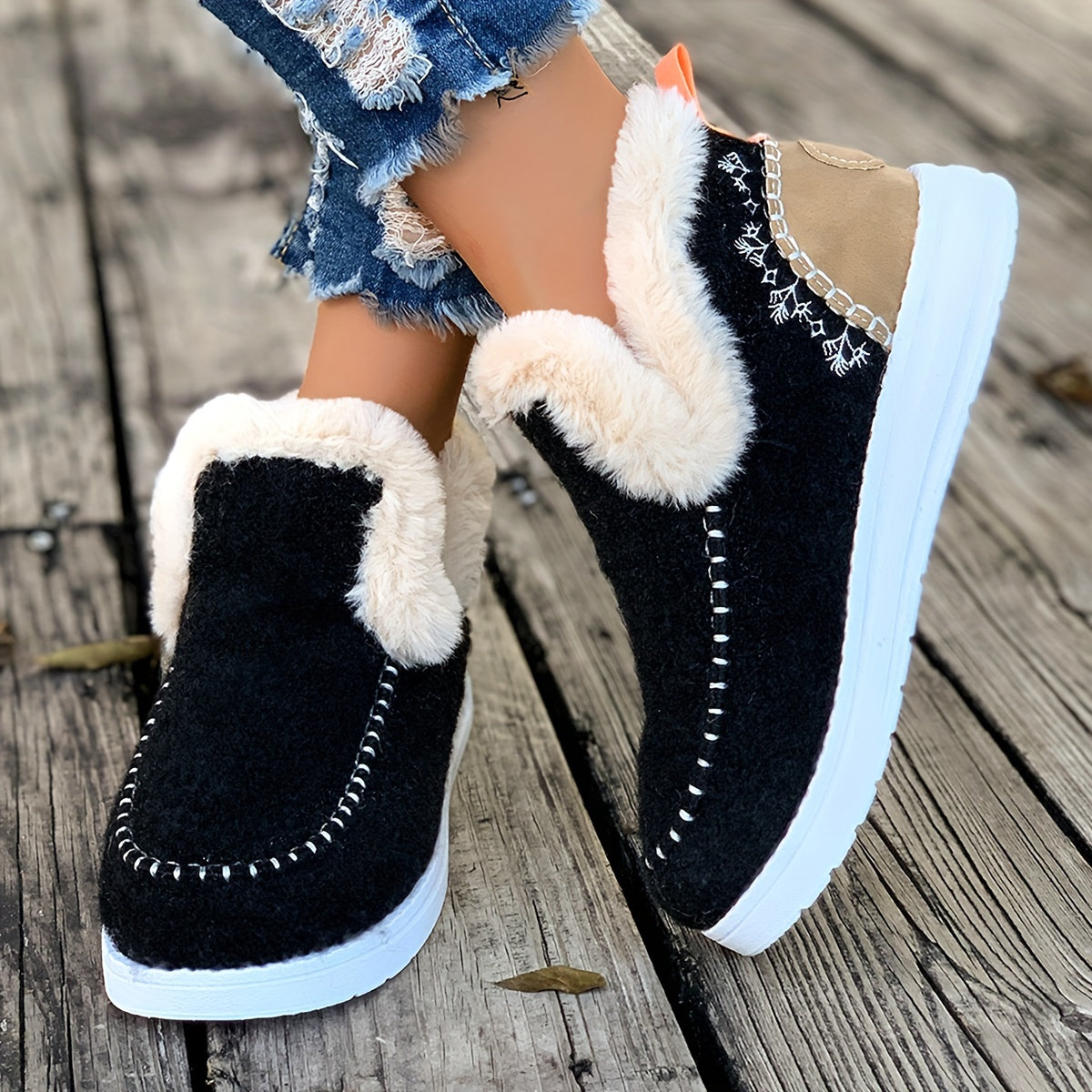 Winter Fleece Ankle Boots