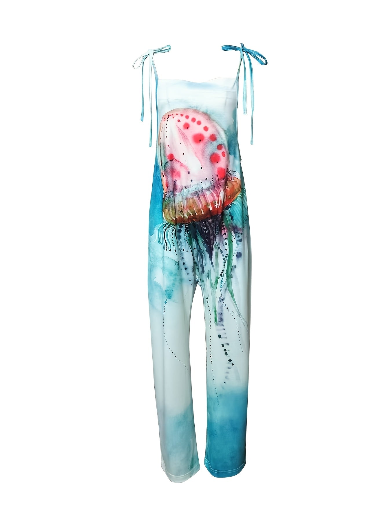 Watercolor Jellyfish Vacation Jumpsuit