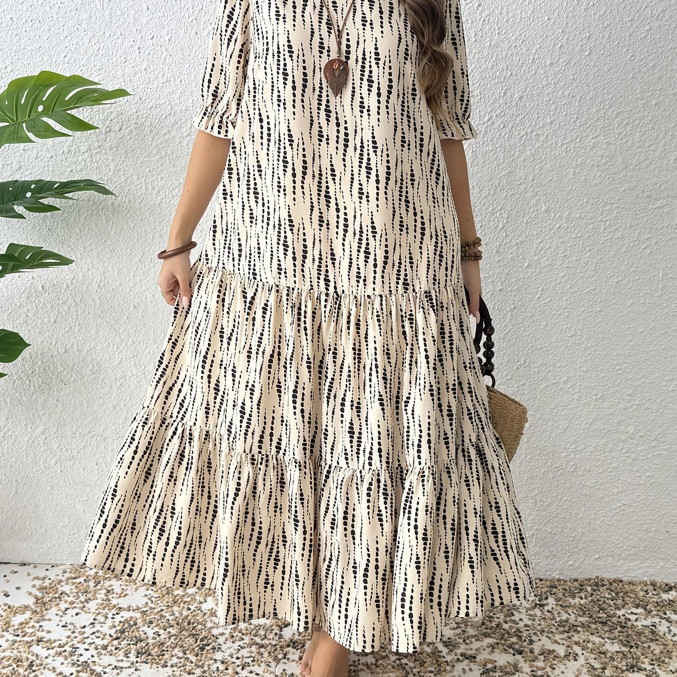 Patchwork Country Maxi Dress