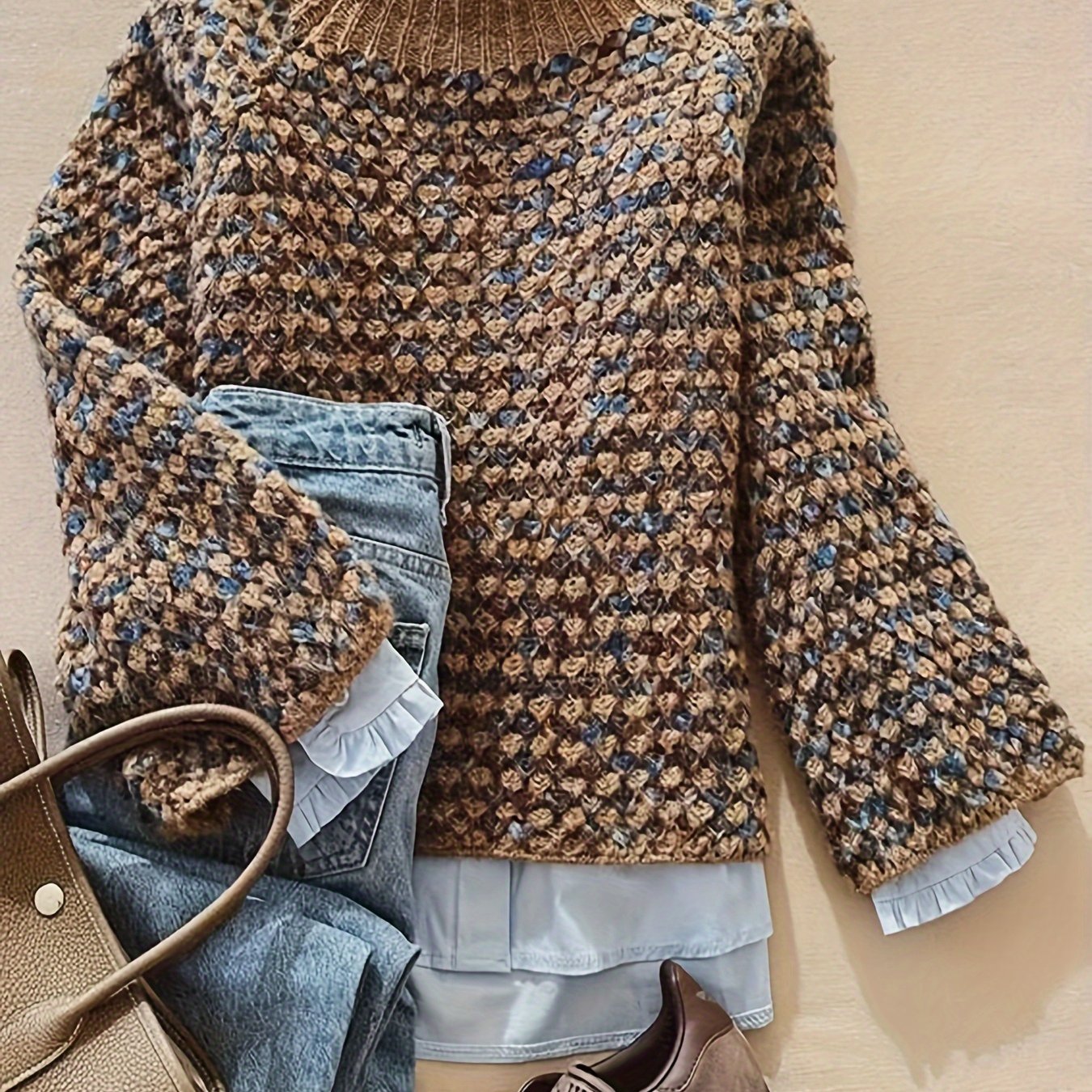 Arlette | Colorblock Turtleneck Sweater