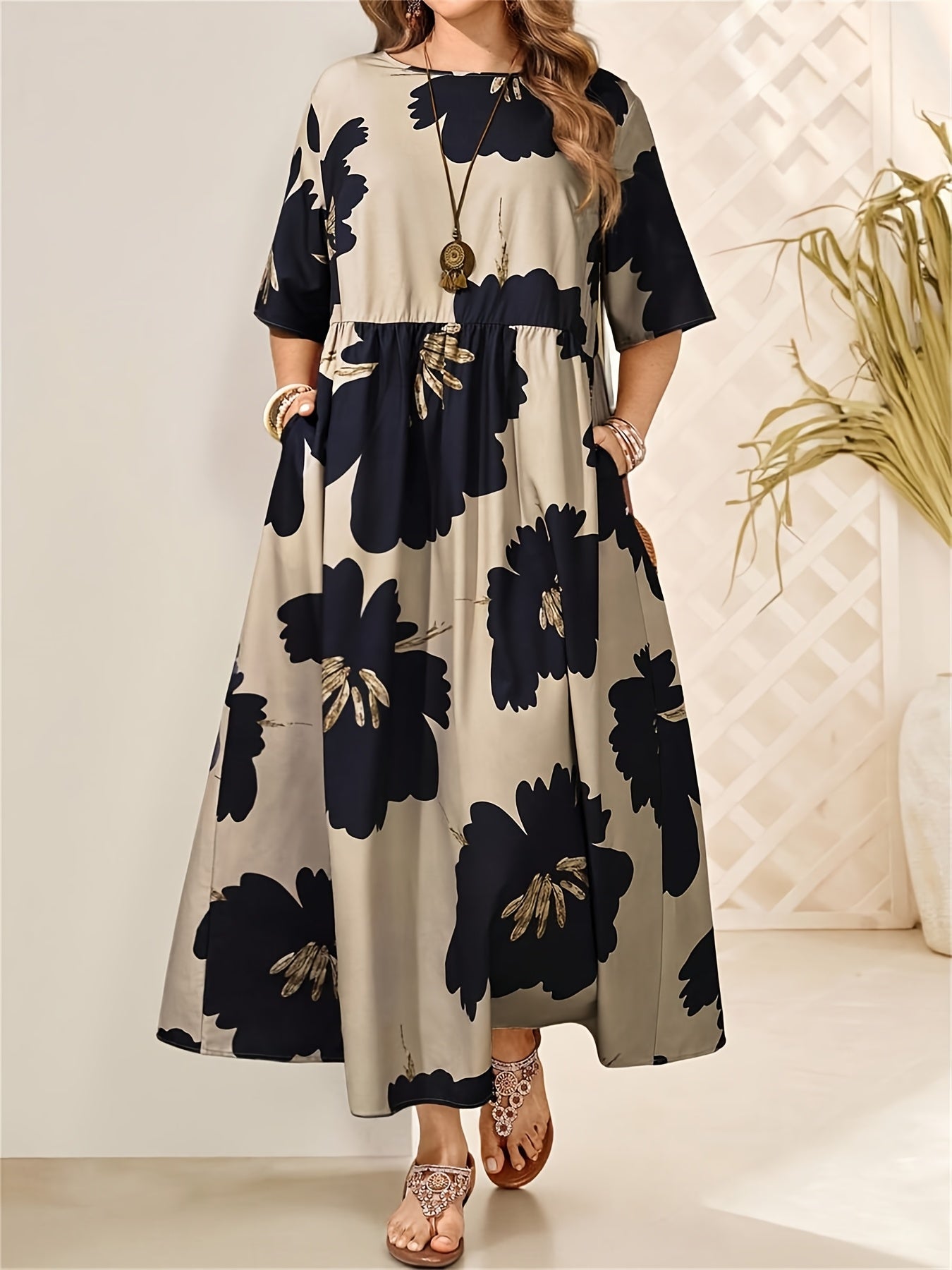 Amara Floral Harmony Maxi Dress