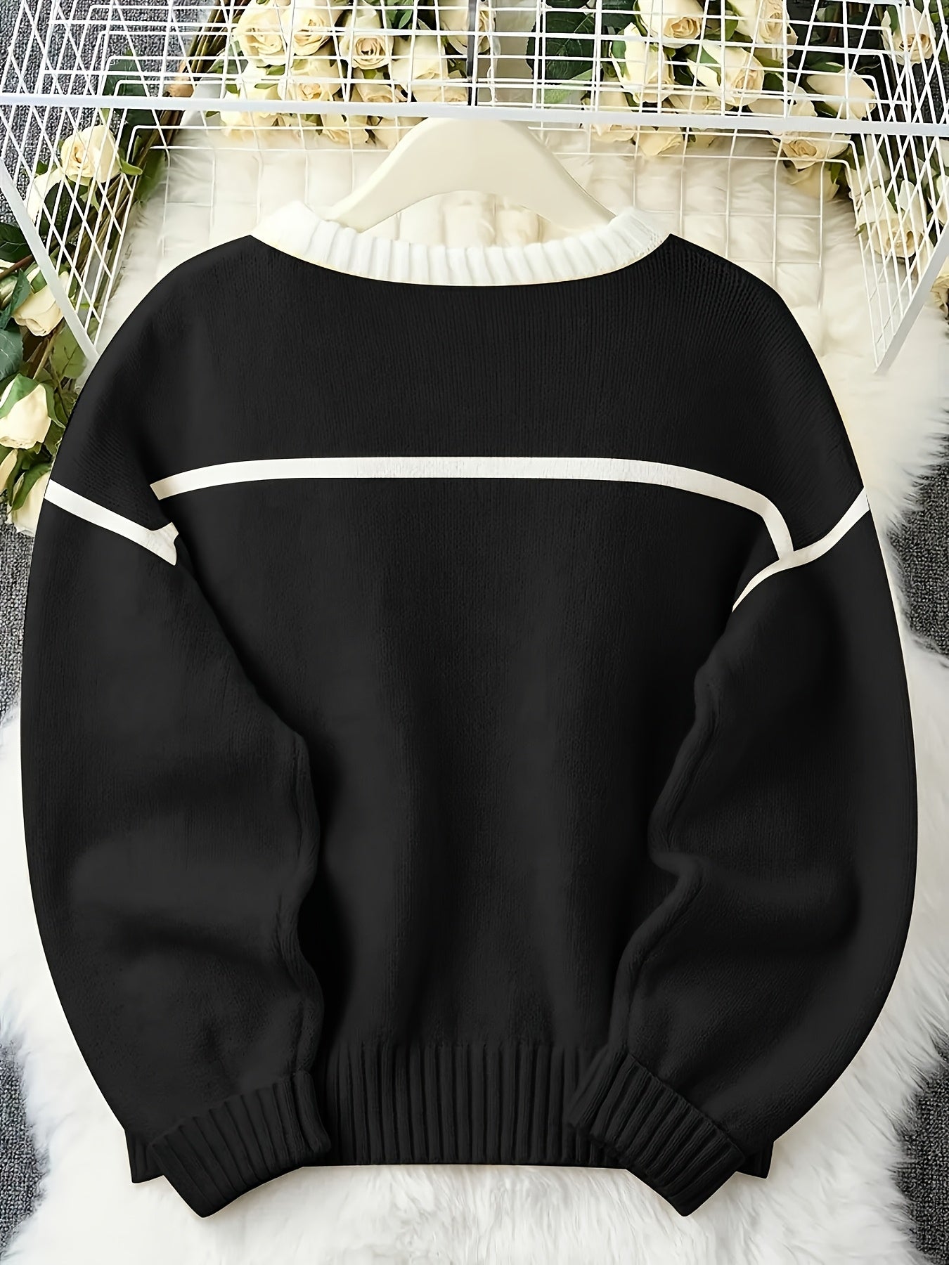 Lemon Yellow Relaxed Fit Knit Sweater