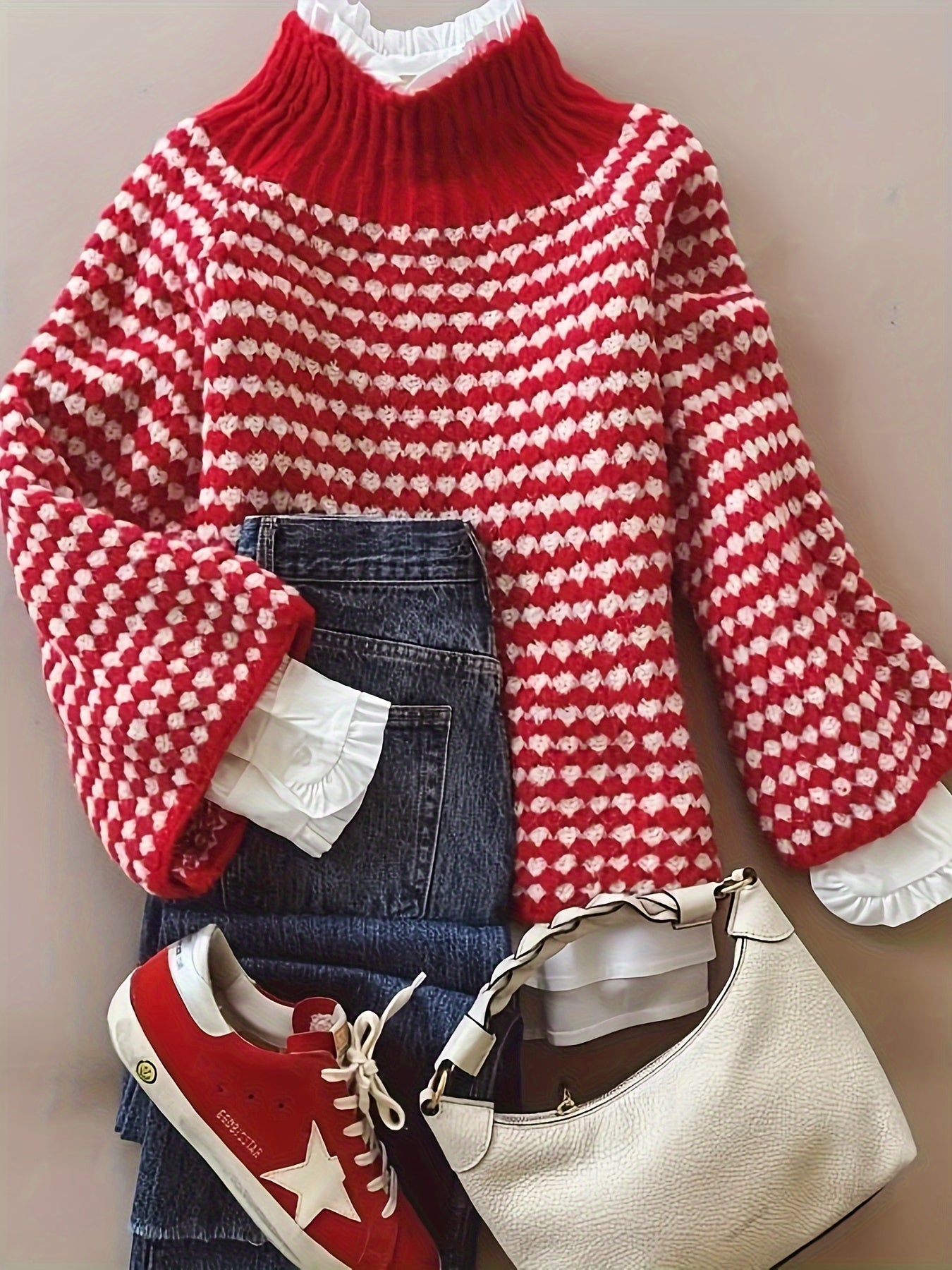 Arlette | Colorblock Turtleneck Sweater