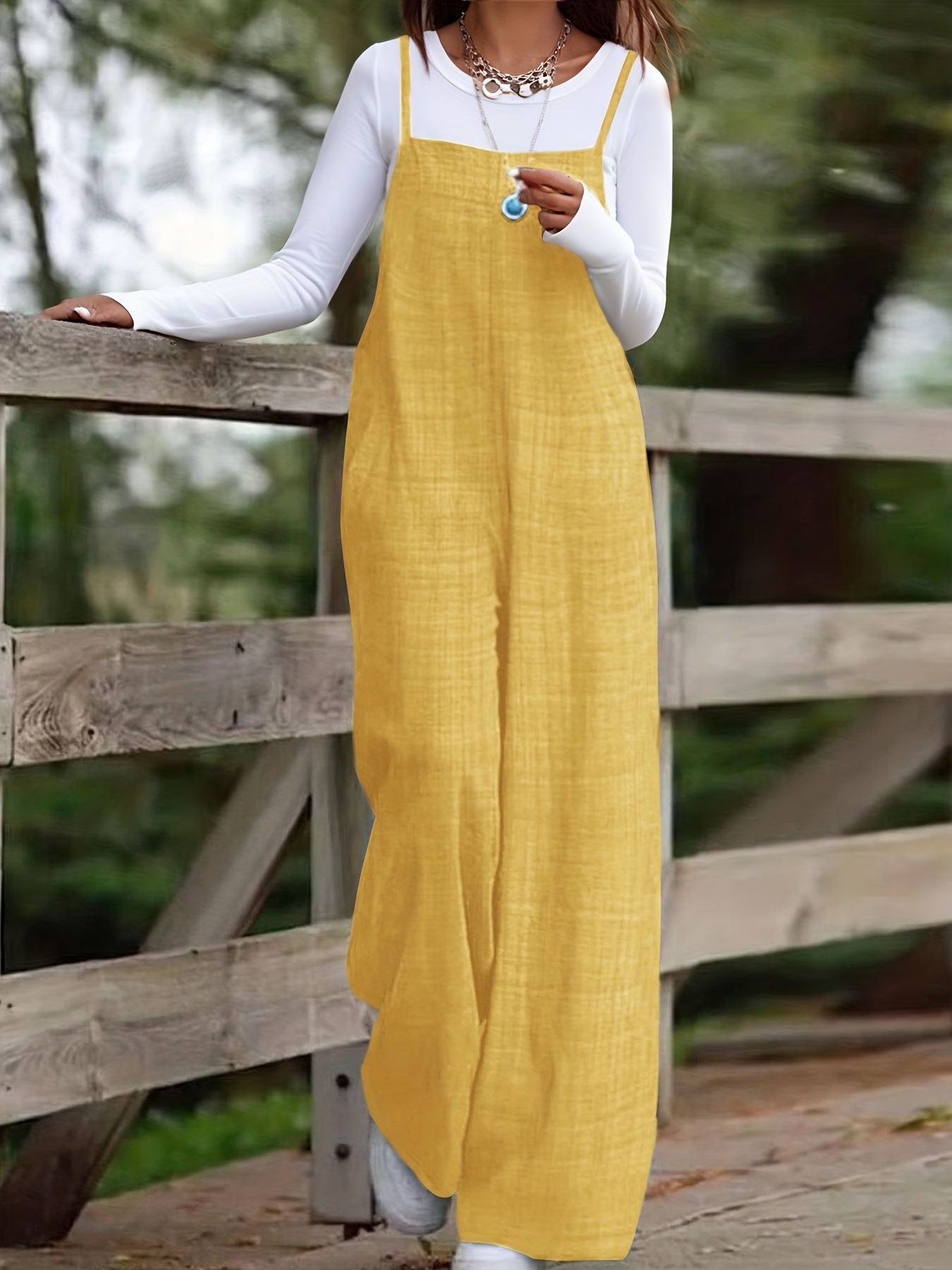 Sleeveless Wide-Leg Jumpsuit