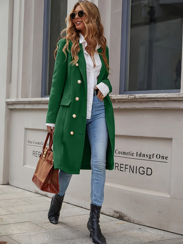 Double-Breasted Slim Fit Coat