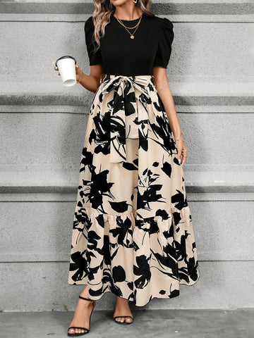 Directional Print Dress