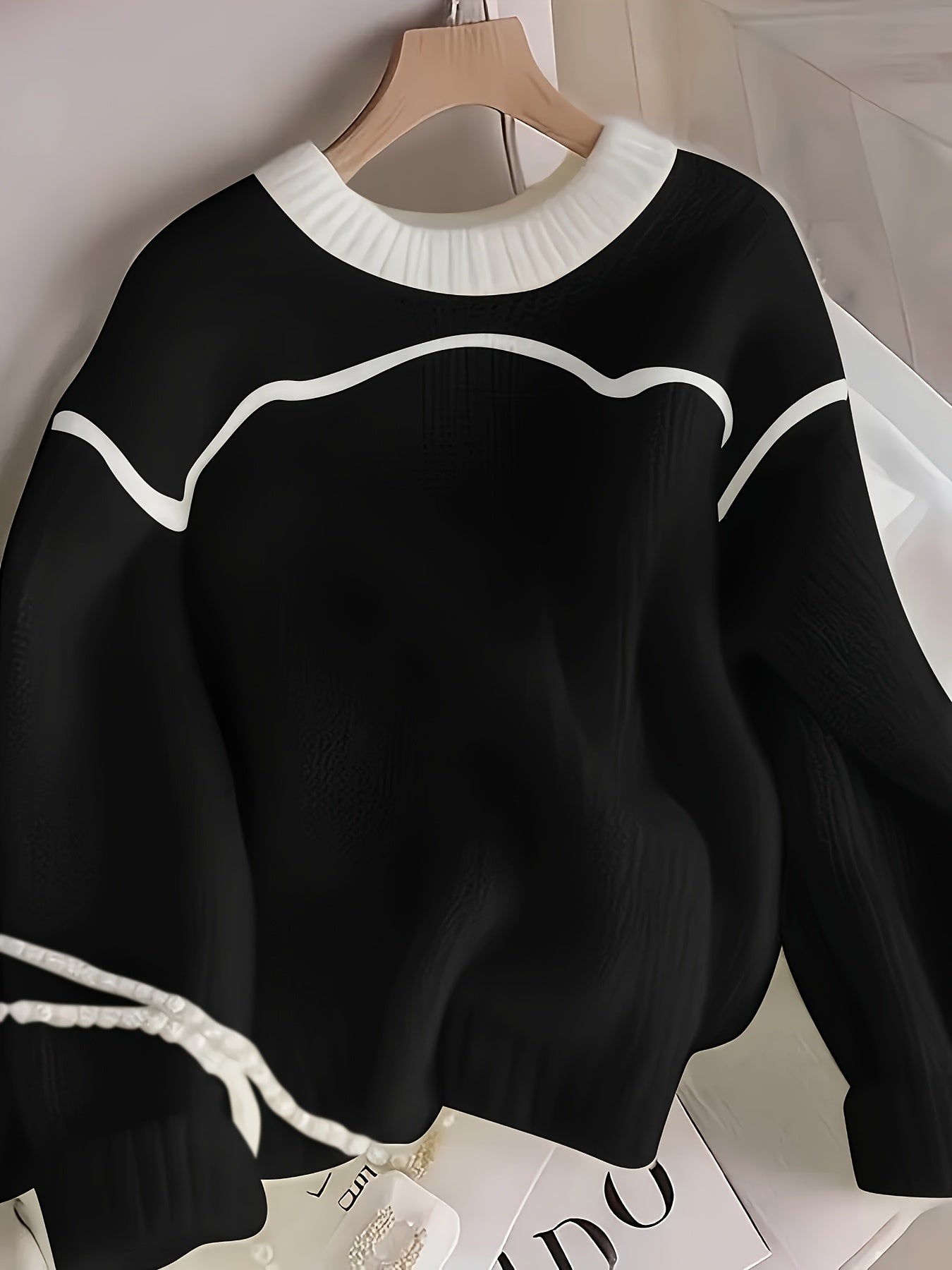 Lemon Yellow Relaxed Fit Knit Sweater