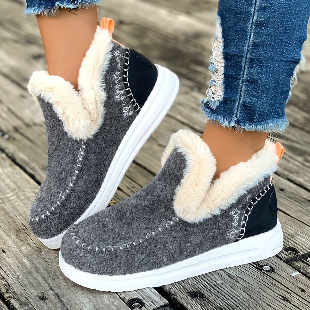 Winter Fleece Ankle Boots