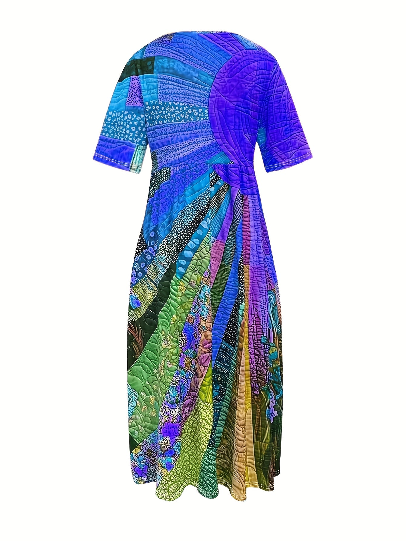 Summer Striped Printed Dress
