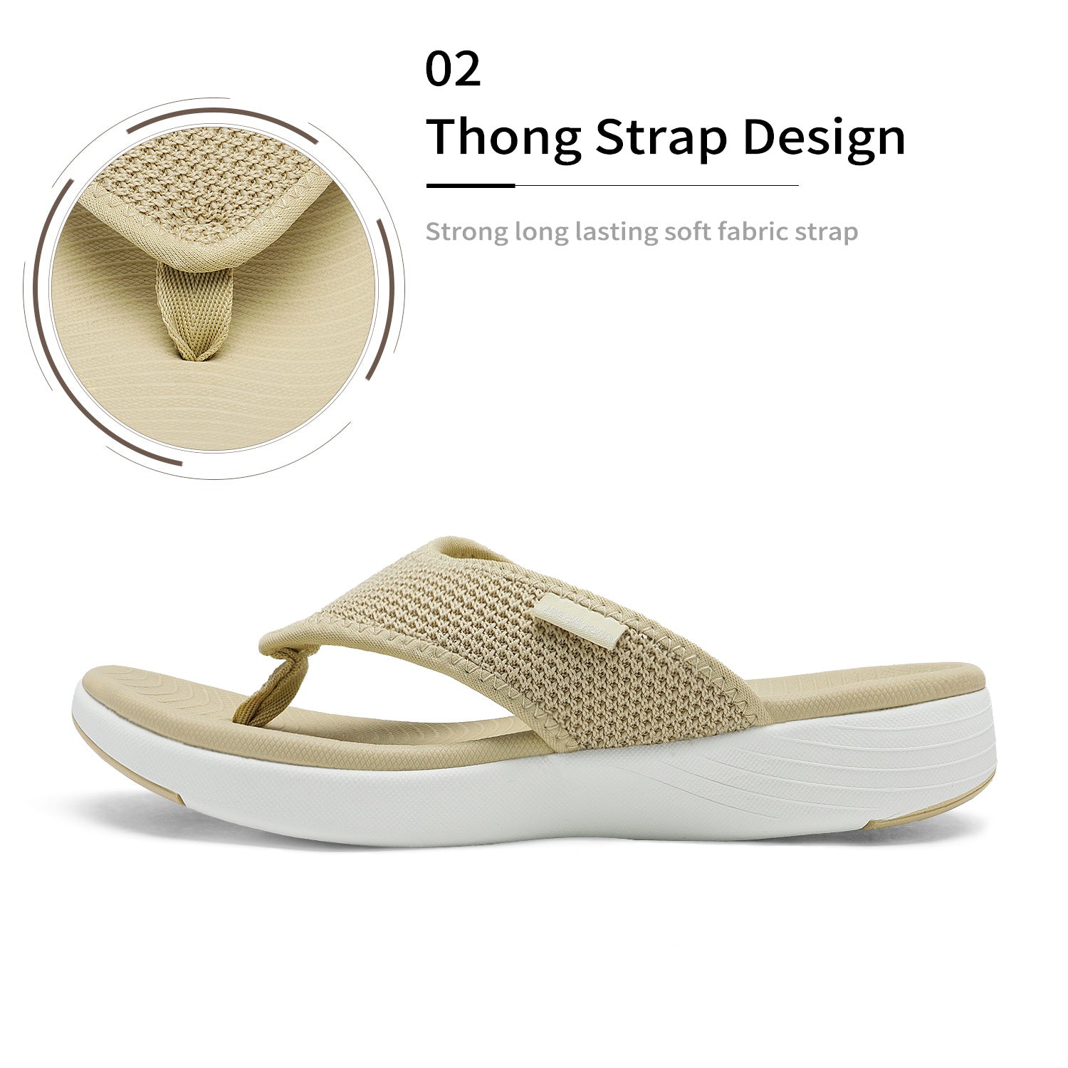 SoftStep Arch Support Flip Flops