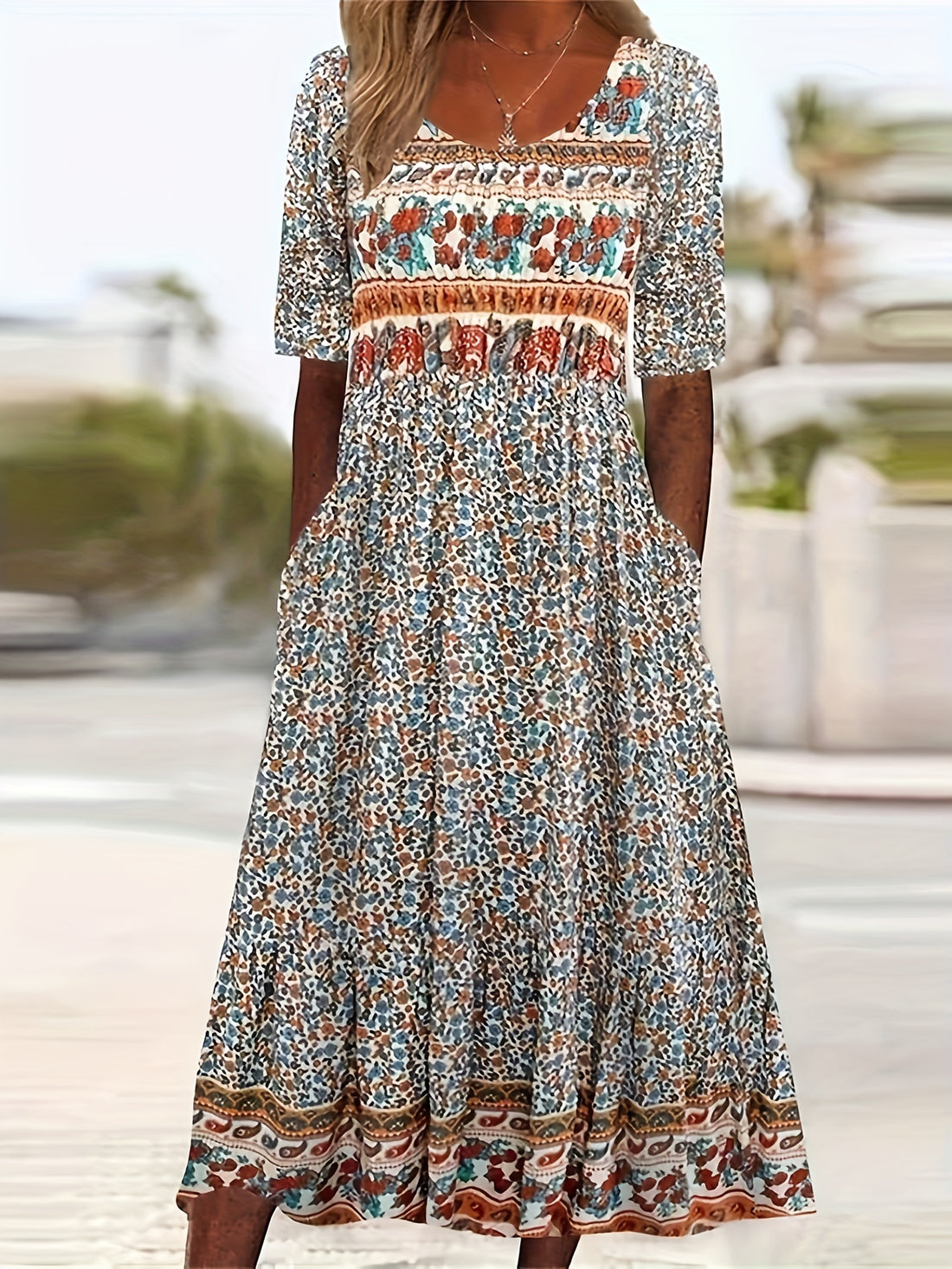 Isla Vintage Boho Maxi Dress