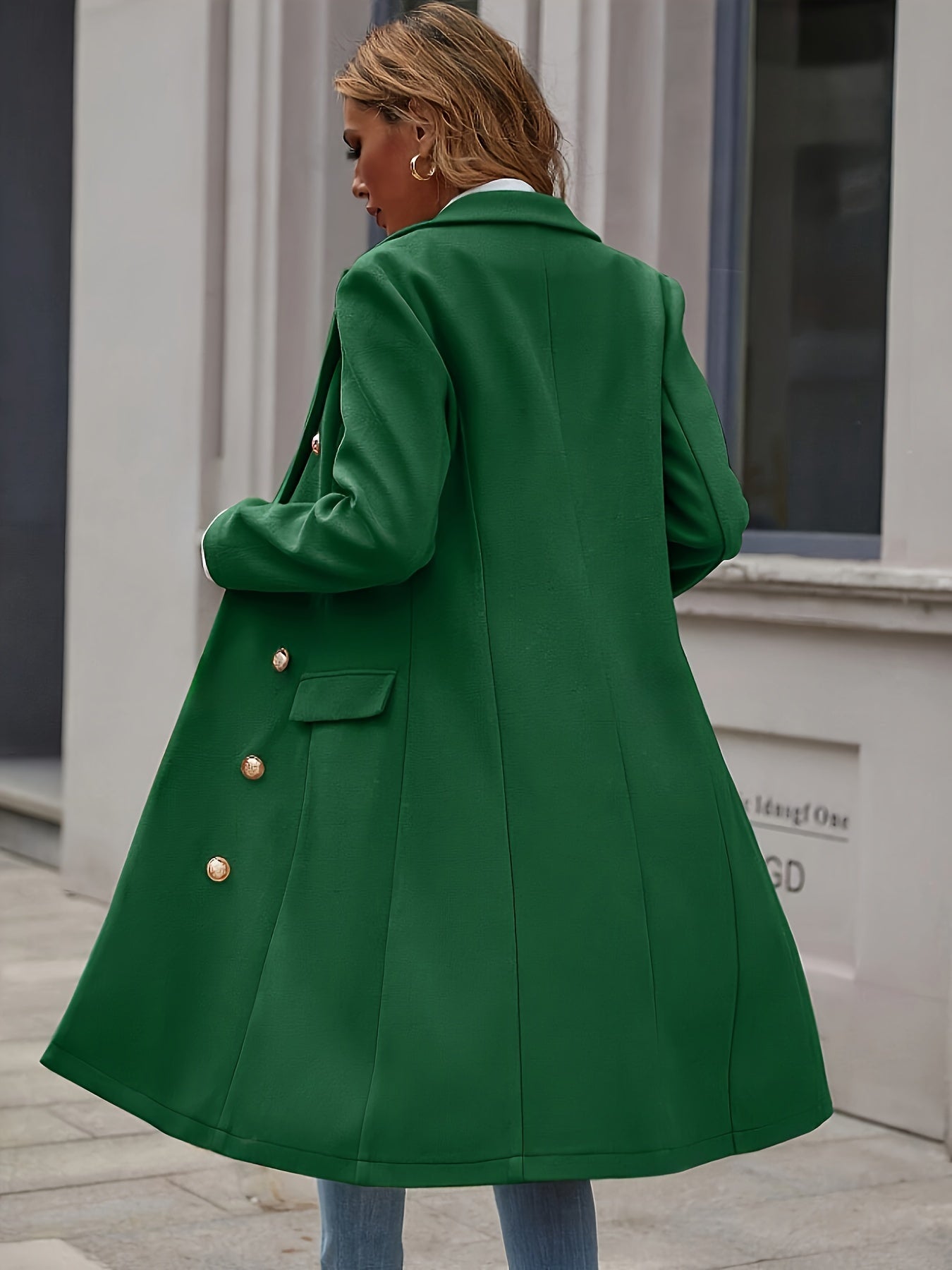 Double-Breasted Slim Fit Coat