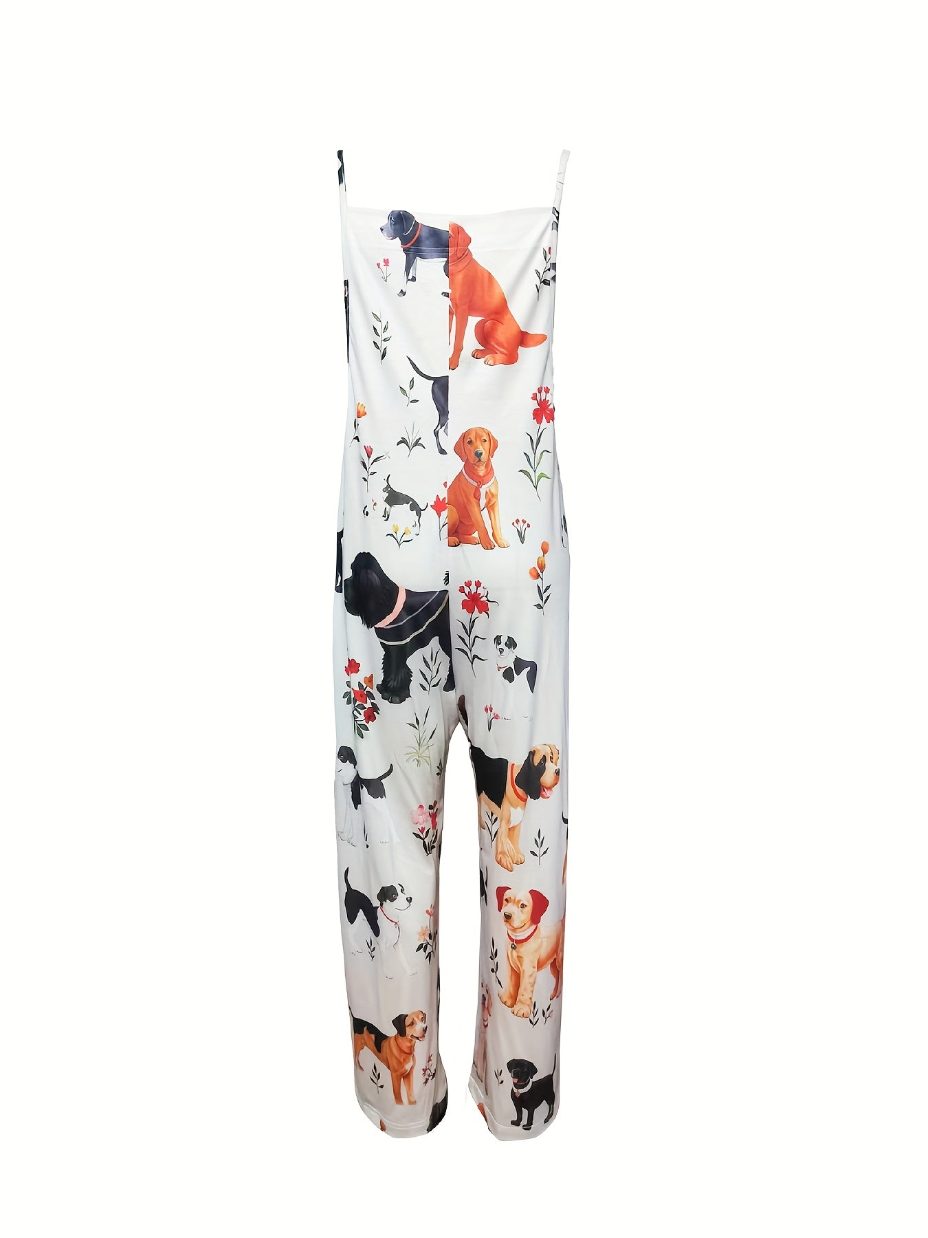 Dog Lover Tie Back Jumpsuit