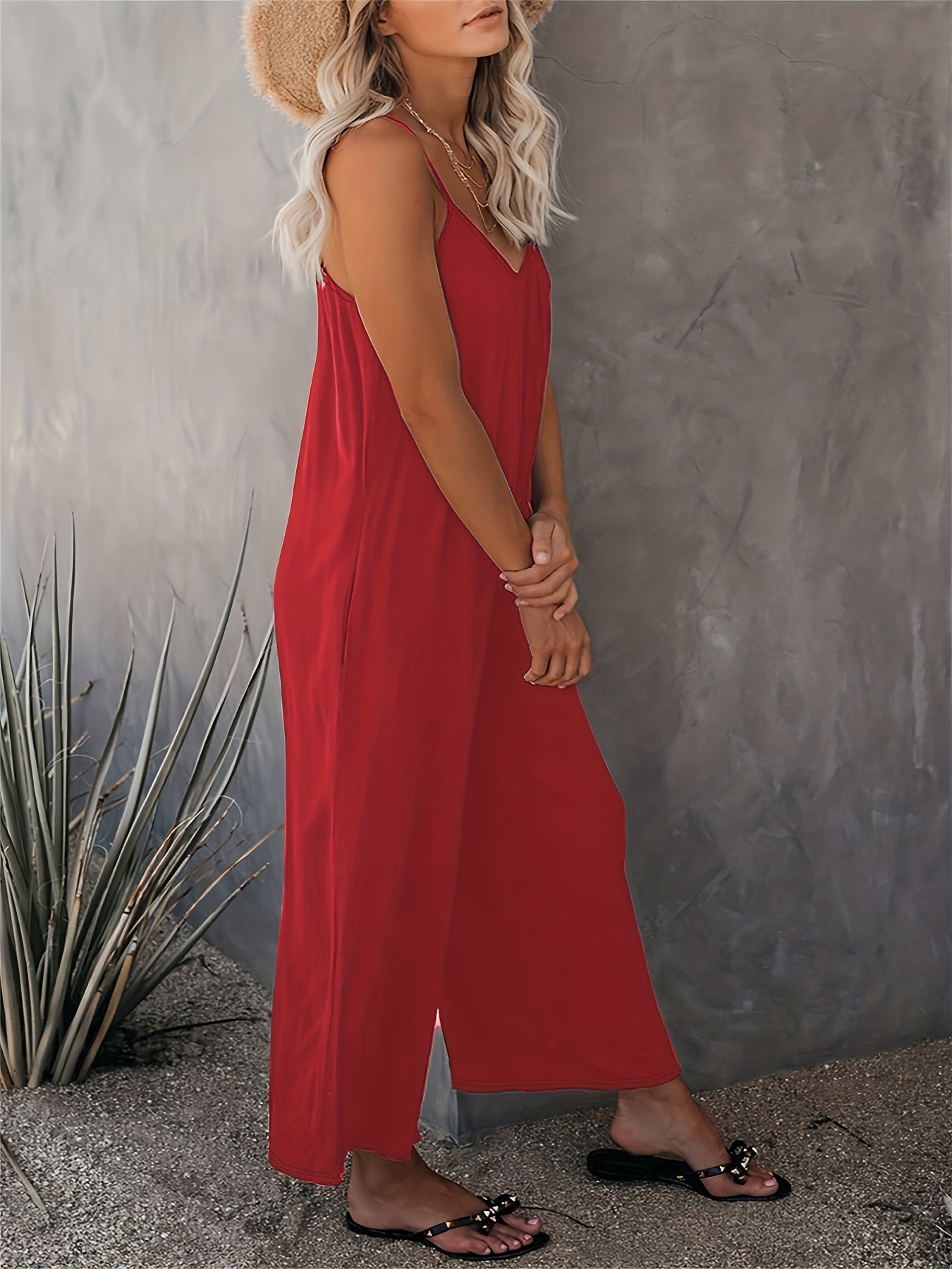 Sleeveless Knit Jumpsuit