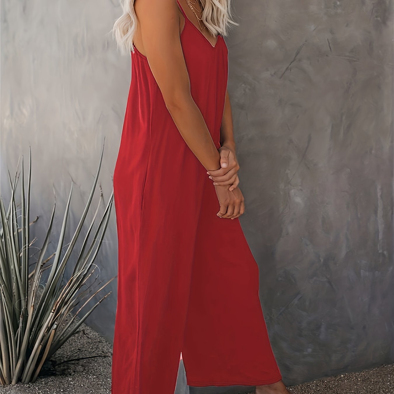 Sleeveless Knit Jumpsuit