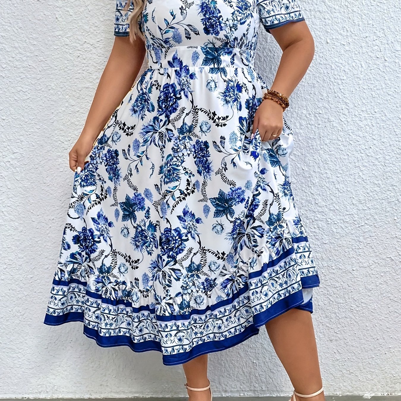Rosalie Vintage Floral Midi Dress