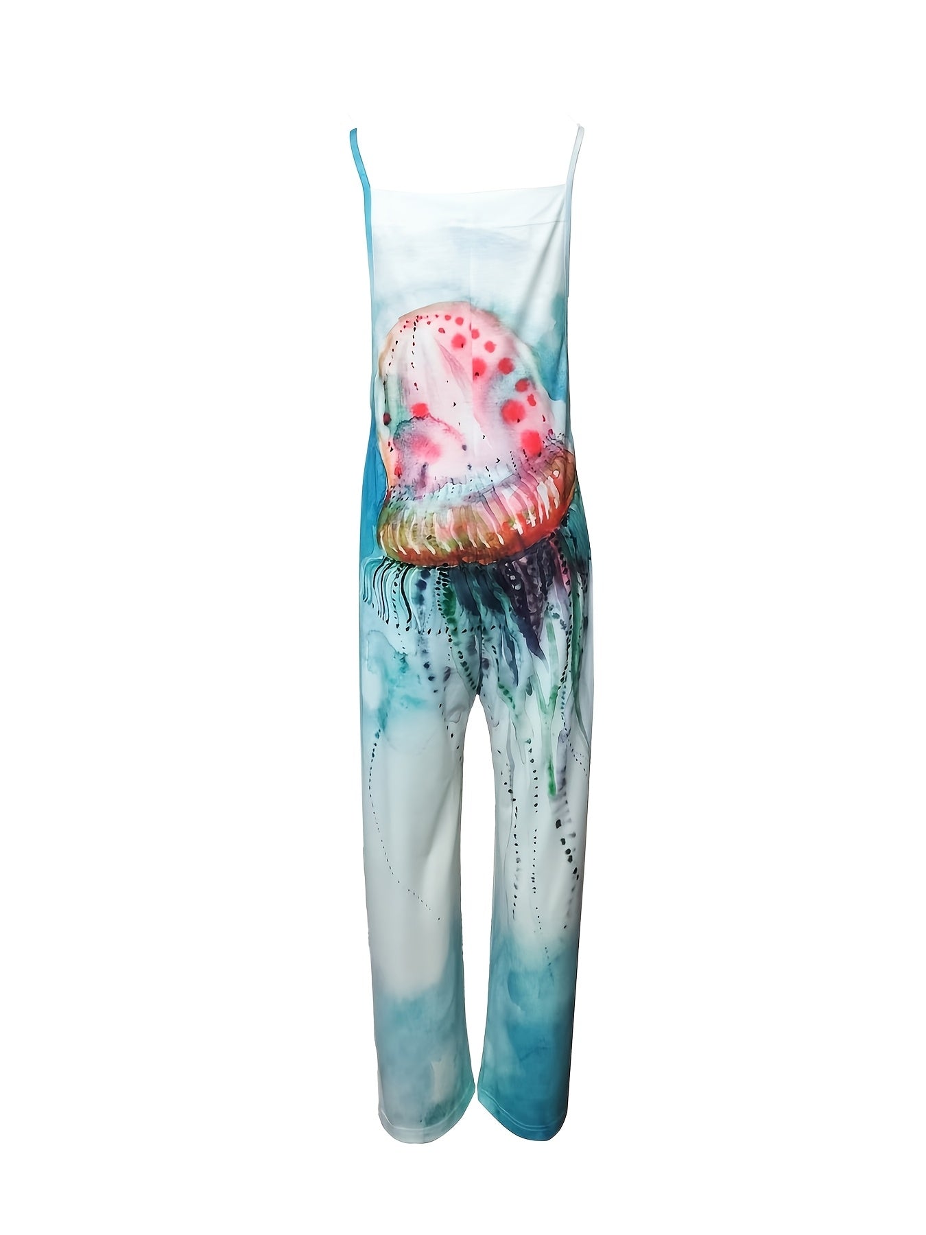 Watercolor Jellyfish Vacation Jumpsuit