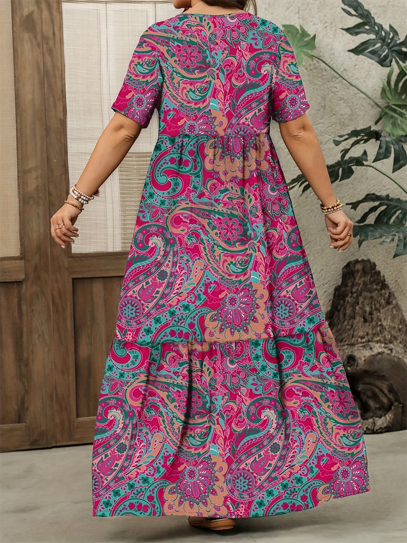 Floral Country Style Maxi Dress