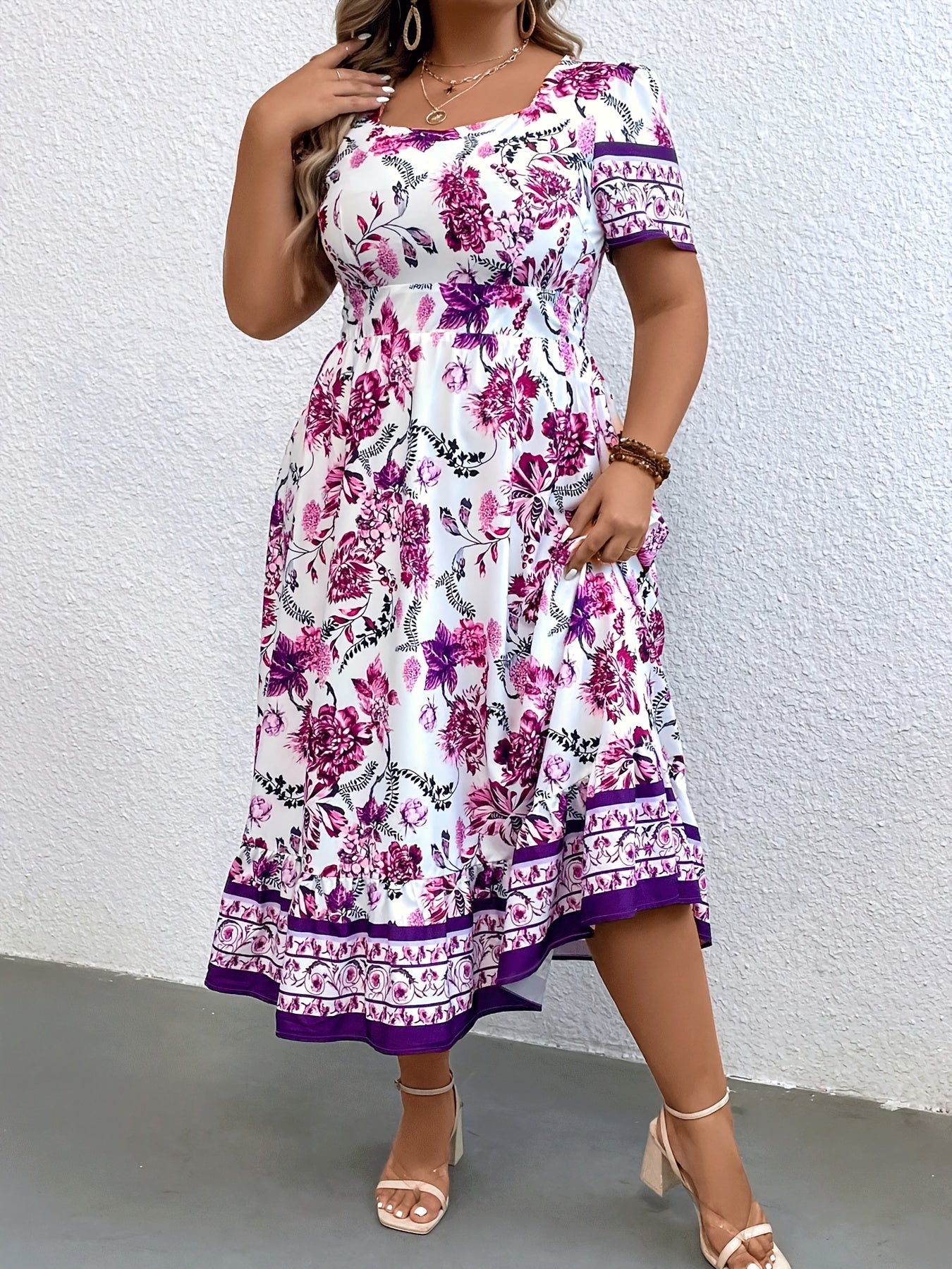 Rosalie Vintage Floral Midi Dress