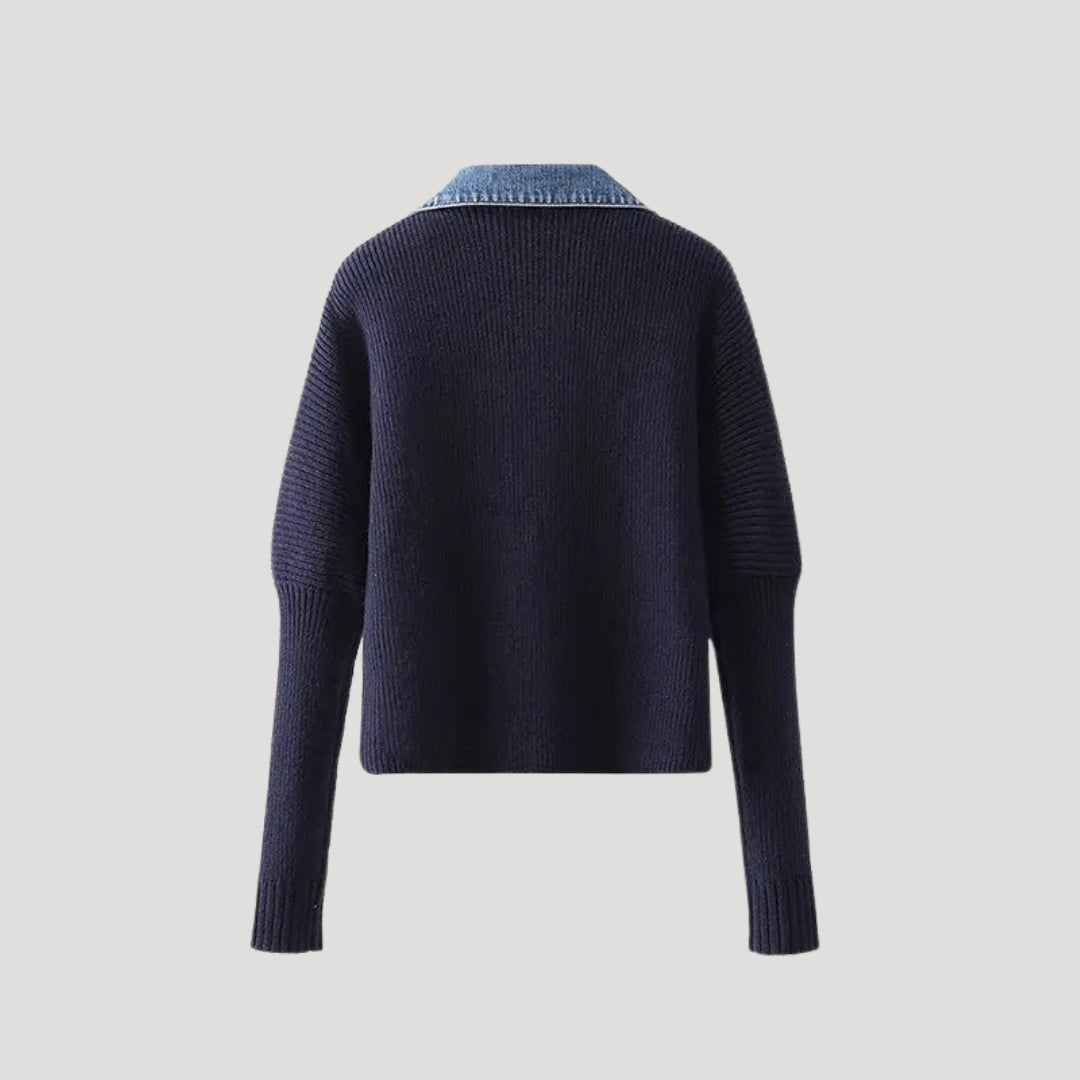 Layered Button Front Knit Cardigan