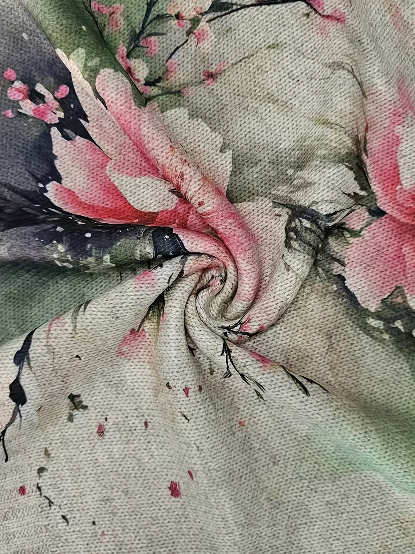 Botanical Floral Knit Vest