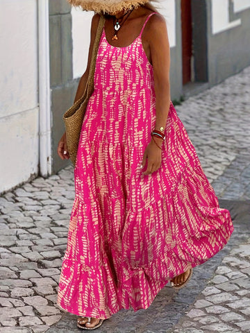 Casual Slim V-Neck Strap Dress
