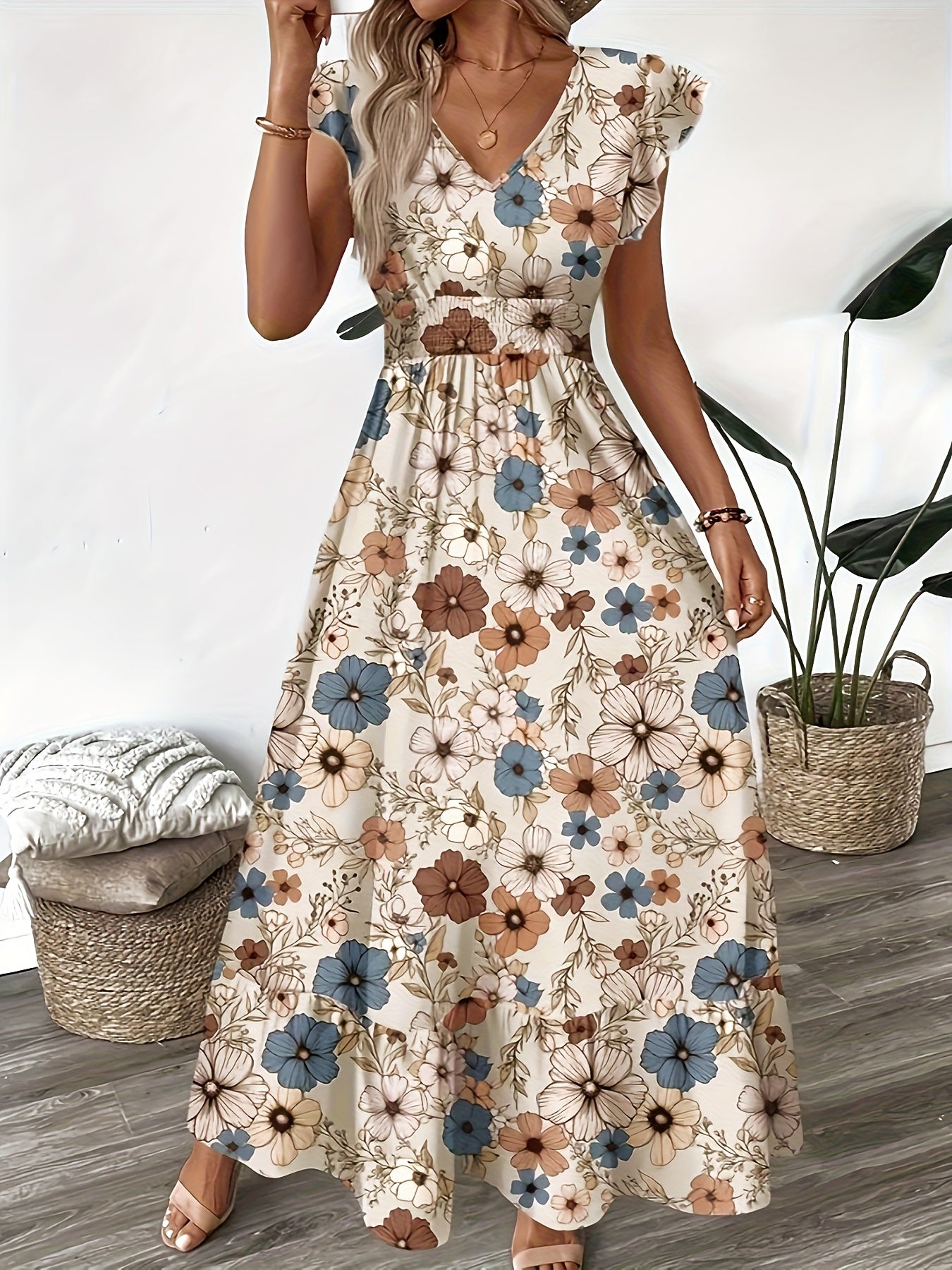 Seasonal A-Line Printed Dress